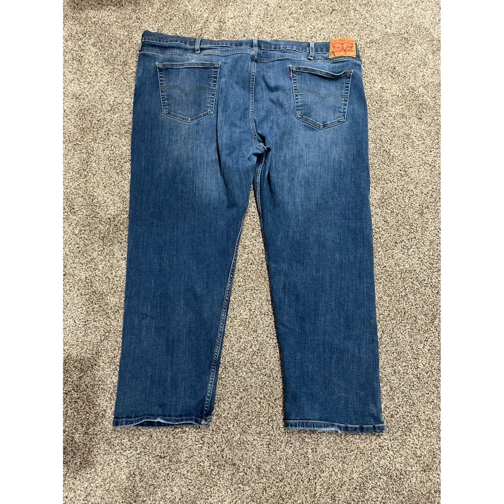 Levis 502 Regular‎ Taper Mens Jeans W50 L30 Blue Denim Medium Wash 59684-0003